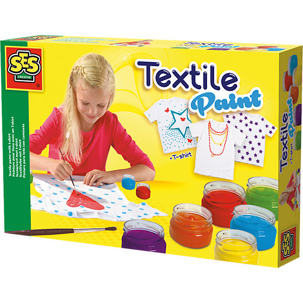 Textilfarbenset mit T-Shirt