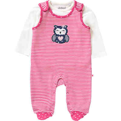 Set Strampler mit Langarmshirt für Mädchen, Eule