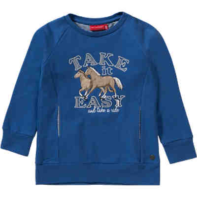 Sweatshirt mit Eingriffstaschen und Pailletten für Mädchen, Pferd