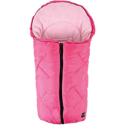 Fleece Kuschelsäckchen für Babyschale und Kinderwagen, pink