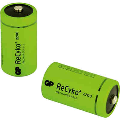 GP Akkus 2er Blister (C, Baby, LR 14, AM-2, UM-2) NiMH ReCyko+ C 2200 mAh