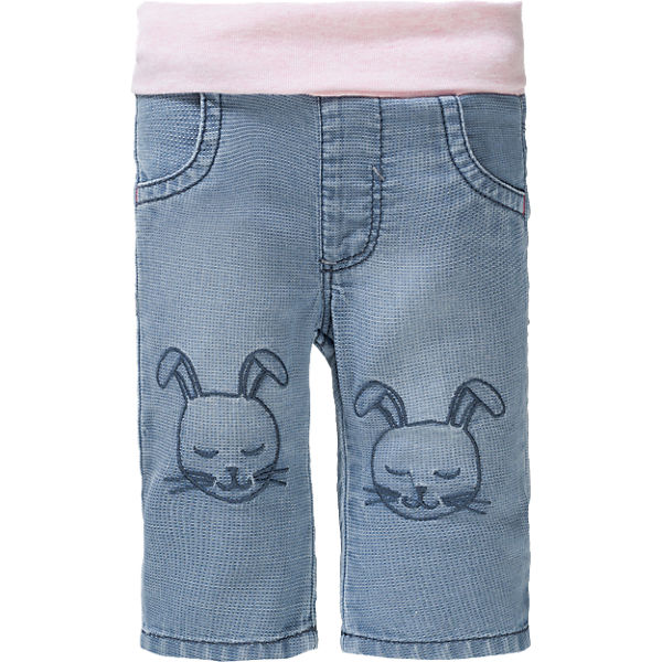 Baby Jeans Reg Fit mit Softbund für Mädchen, Hase