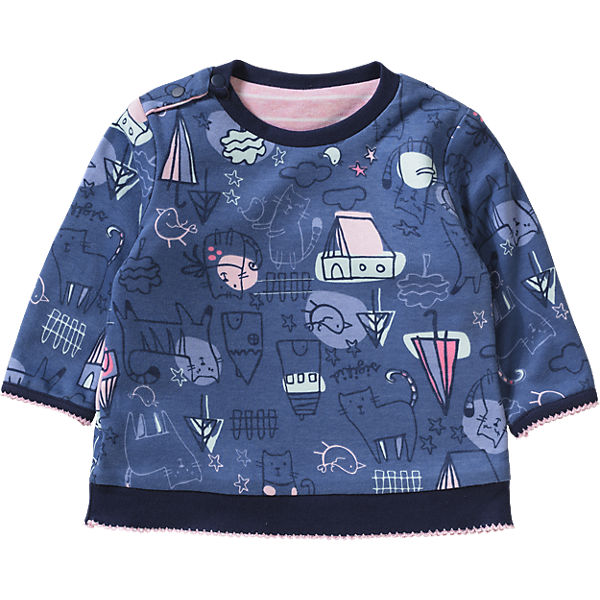 Baby Sweatshirt zum Wenden für Mädchen