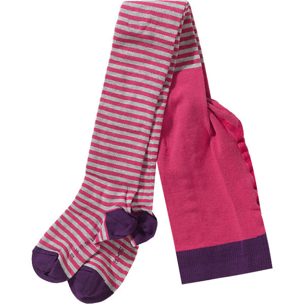 Strickstrumpfhose für Mädchen, gestreift