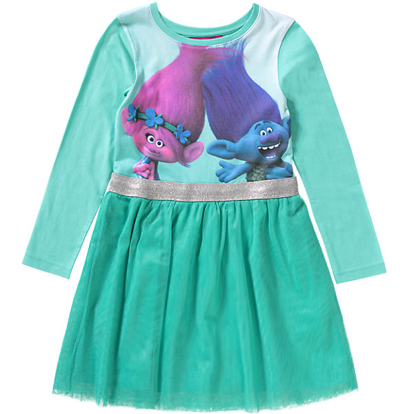 Trolls Kinder Jerseykleid mit Tüllrock