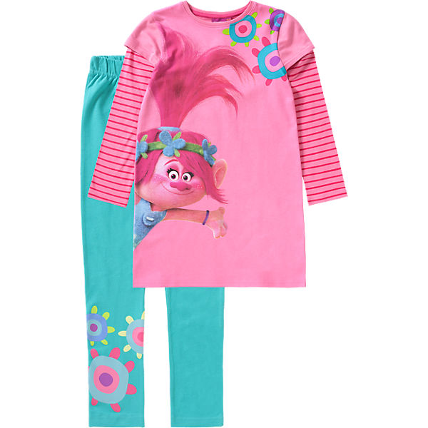 Trolls Set Kleid + Leggings für Mädchen