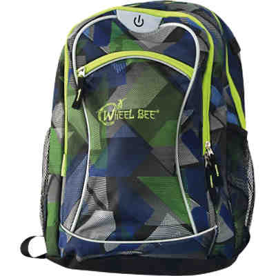 Wheel-Bee Rucksack, blau/grün
