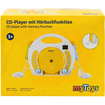 myToys Kinder CD-Player mit Hörbuchfunktion, USB-Anschluss, eingebautem Akku & Netzteil 2
