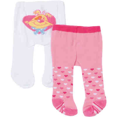BABY born® Strumpfhosen Weiß/Rosa, 2er Set, Puppenkleidung
