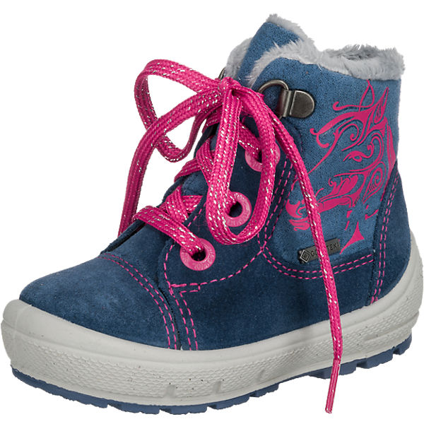 Baby Winterstiefel GROOVY für Mädchen, GORE-TEX, Weite M4, gefüttert, Pferd