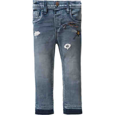 Jeans mit Patches NITANNE slim fit für Mädchen, Bundweite EXTRASLIM