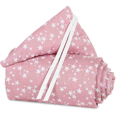 Nestchen piqué für babybay original, beere mit weißen Sternen, 149 x 24 cm