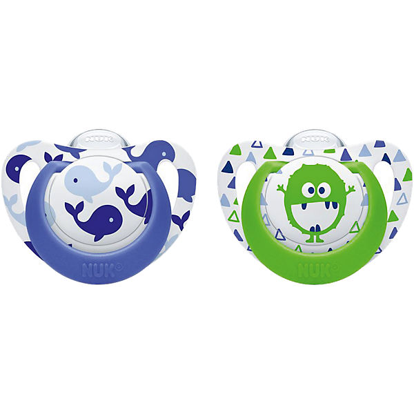 Schnuller Genius Color, Silikon, boy, 2er Pack