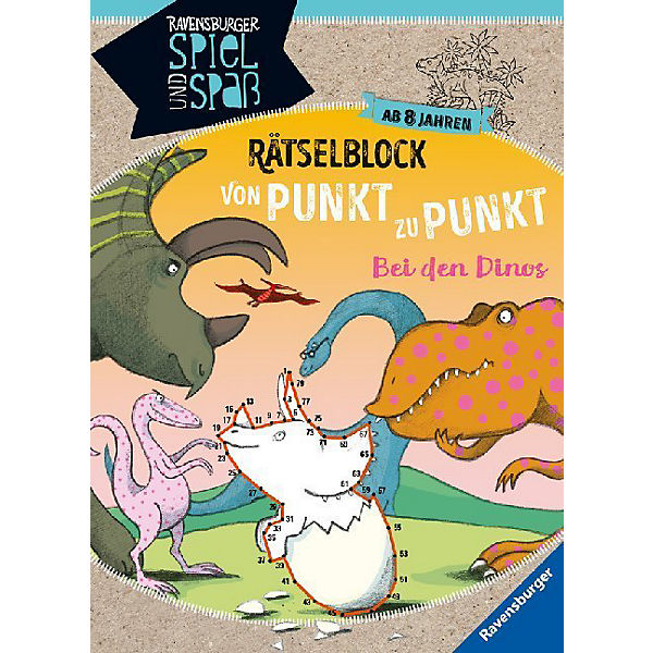 Punkte-Rätselspaß: Bei den Dinos