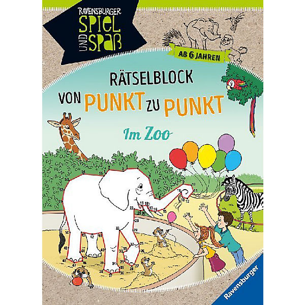 Punkte-Rätselspaß: Im Zoo