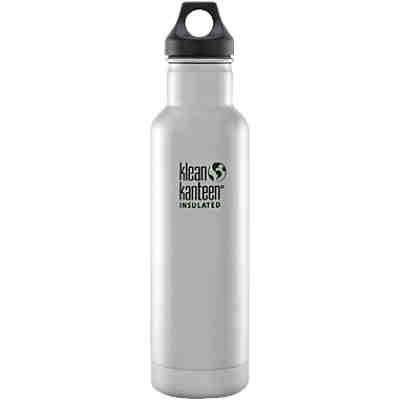 Edelstahl-Trinkflasche klean kanteen® Classic Brushed Stainless, 592 ml, vakuumisoliert, Loop Cap
