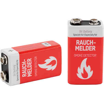 Batterien 1er Blister (9V, E-Block - für Rauchmelder - mit langer Lebensdauer) 2