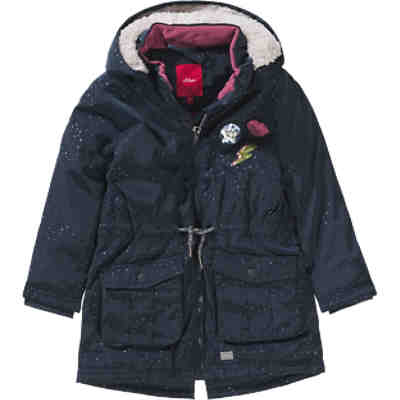 Winterparka mit Pailletten und Polarfleecefutter für Mädchen