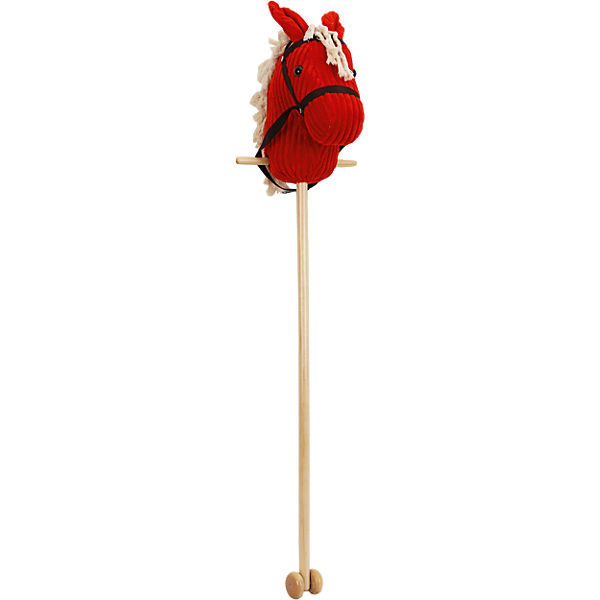 Sweety Toys "RED Sugar" Steckenpferd mit Funktion Gewieher und Galoppgeräusch