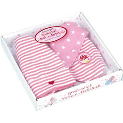 Geschenkset Mütze + Nickituch BabyGlück, rosa (one size)