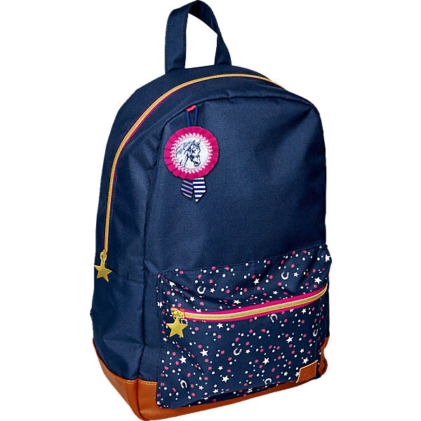 Freizeitrucksack Pferdefreunde blau