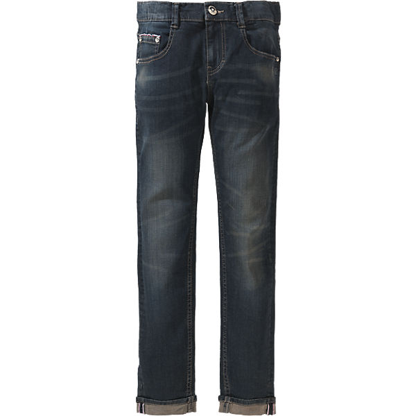 Jeans PEP Regular Fit mit gekrempeltem Saum für Jungen, Bundweite SUPERBIG