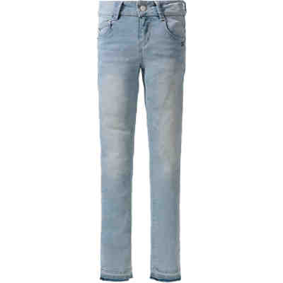 Jeans JANE Skinny Fit mit offenem Saum für Mädchen, Bundweite MID