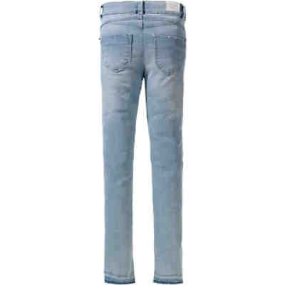 Jeans JANE Skinny Fit mit offenem Saum für Mädchen, Bundweite MID 2