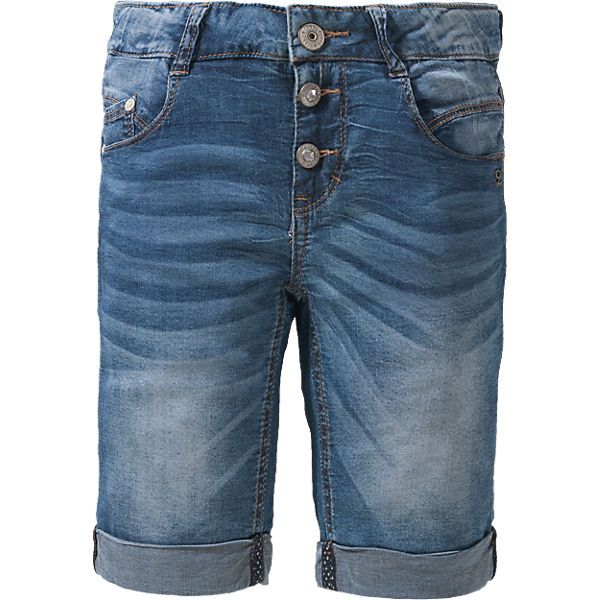 Jeansshorts BELLA Tight Fit mit gekrempeltem Saum für Mädchen, Bundweite BIG