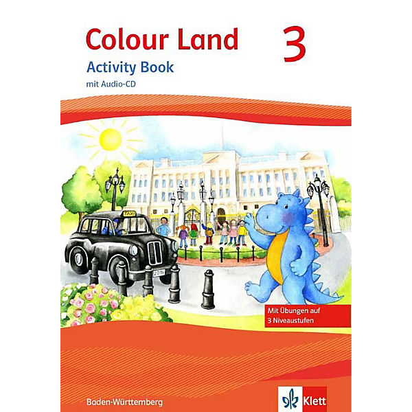 Colour Land ab Klasse 1, Ausgabe Baden-Württemberg: 3. Schuljahr, Activity Book mit Audio-CD und Bildkarten