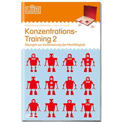 LÜK: Konzentrationstraining 2: Übungen zur Verbesserung der Merkfähigkeit, Übungsheft