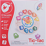 Деревянная рамка вкладыш Classic World Часы Тик-Так Деревянная рамка вкладыш Classic World Часы Тик-Так