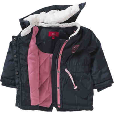 Baby Wintermantel mit Pailletten und Polarfleecefutter für Mädchen 2