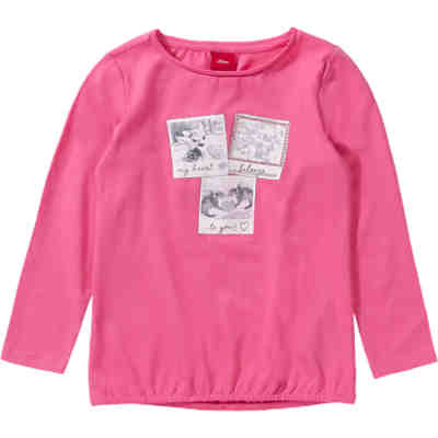 Langarmshirt mit Glitzer und Pailletten für Mädchen REG, Herz
