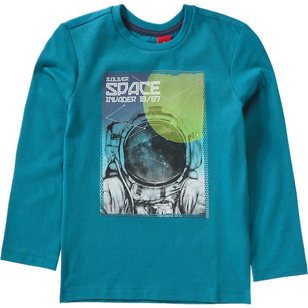 Langarmshirt für Jungen REG, Weltraum