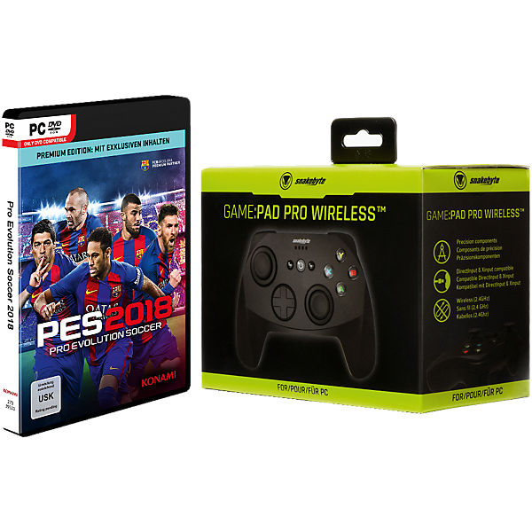 Joypad Game Pad Pro wireless inkl. PES 2018