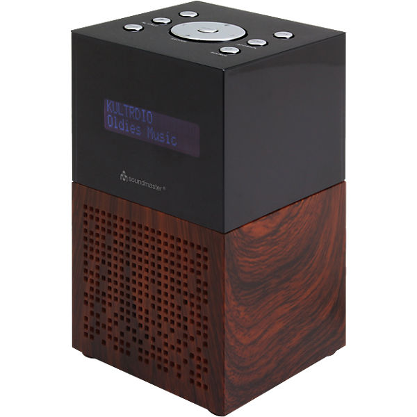 DAB+ Radiowecker mit USB Ladebuchse, purpur