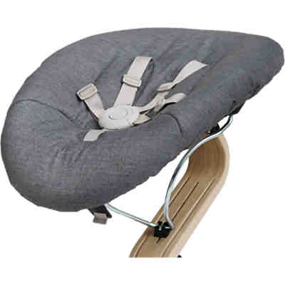 Nomi Baby coffee mit Matratze dark grey/sand