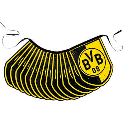 Wimpel-Girlande BVB, schwarz/gelb, 5 m x 20 cm