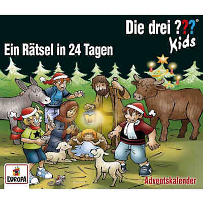 CD Die drei ??? Kids Adventskalender - Ein Rätsel in 24 Tagen (3 CDs)