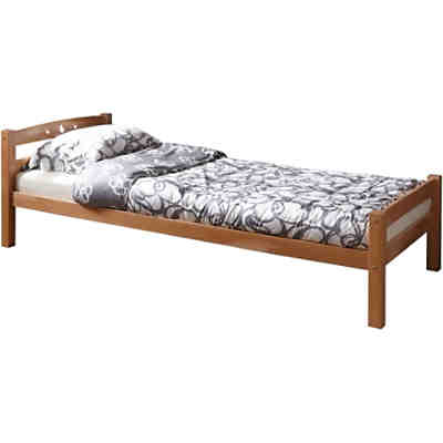 Einzelbett Lupo, Buche massiv, natur lackiert, 90 x 200 cm
