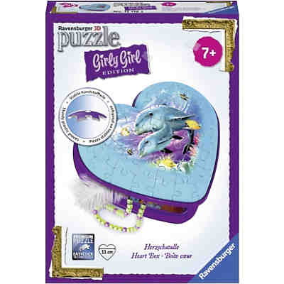 Girly Girl Edition 3D Puzzle Herzschatulle 54 Teile Unterwasserwelt