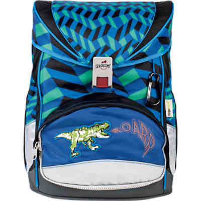 DerDieDas Schulrucksackset ErgoFlex EXKLUSIV SWITCH Spider/Dino, 7-tlg. (Kollektion 2017/2018)