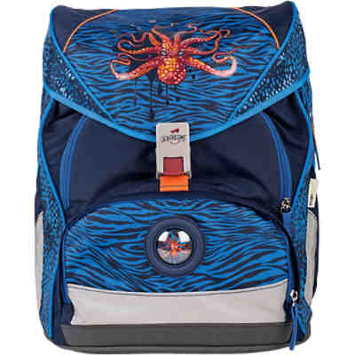 DerDieDas Schulrucksackset ErgoFlex XL Deep Sea, 5-tlg. (Kollektion 2017/2018)
