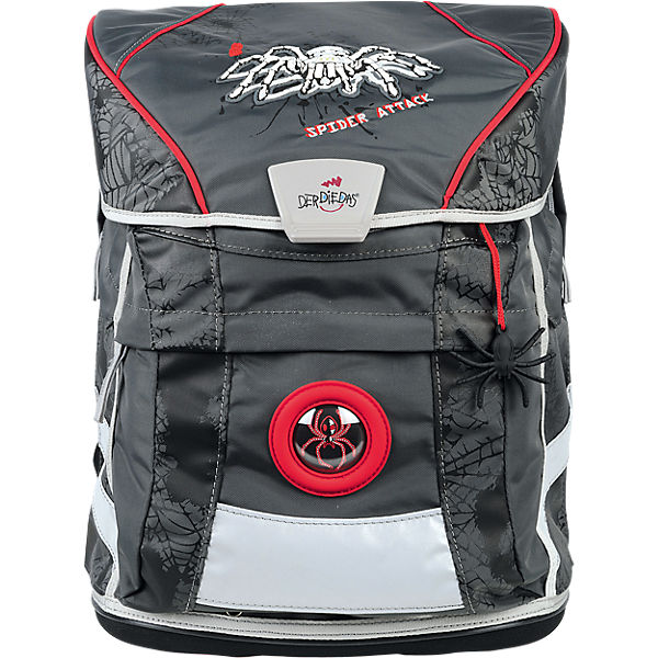 DerDieDas Schulrucksackset ErgoFlex VARIO Spider Attack, 5-tlg. (Kollektion 2017/2018)