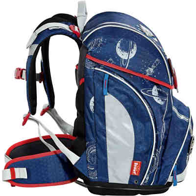 Scout Schulranzenset ALPHA STICKYS EXKLUSIV Ltd. Ed. Space, 11-tlg. (Kollektion 2018) 2