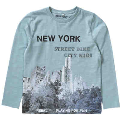 Langarmshirt NITISUF für Jungen, Organic Cotton