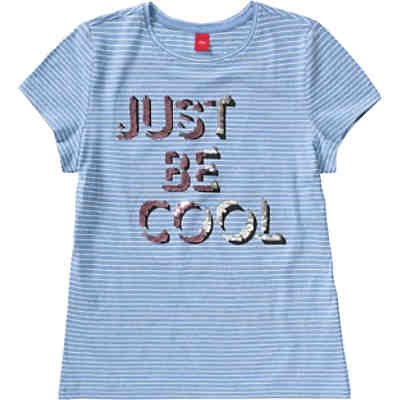 T-Shirt gestreift mit Wendepailletten für Mädchen REG 2