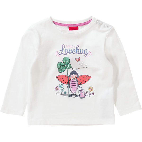 Baby Langarmshirt mit Glitzer für Mädchen