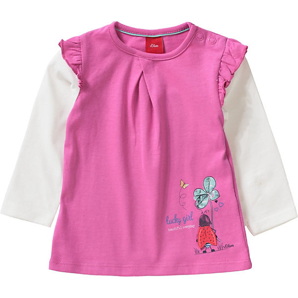 Baby Langarmshirt mit Strassstein für Mädchen